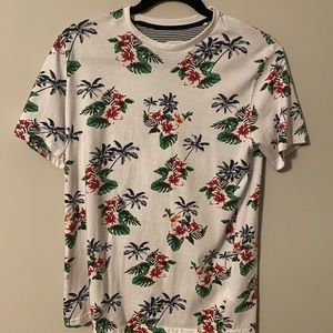 Palm Tree w/ Flowers Tropical Shirt